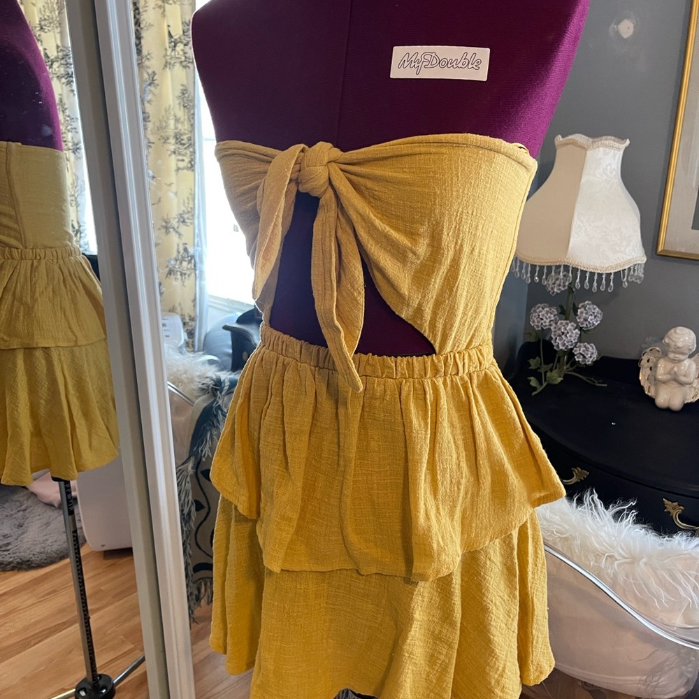 Skylar + Madison Vibrant Yellow Dress